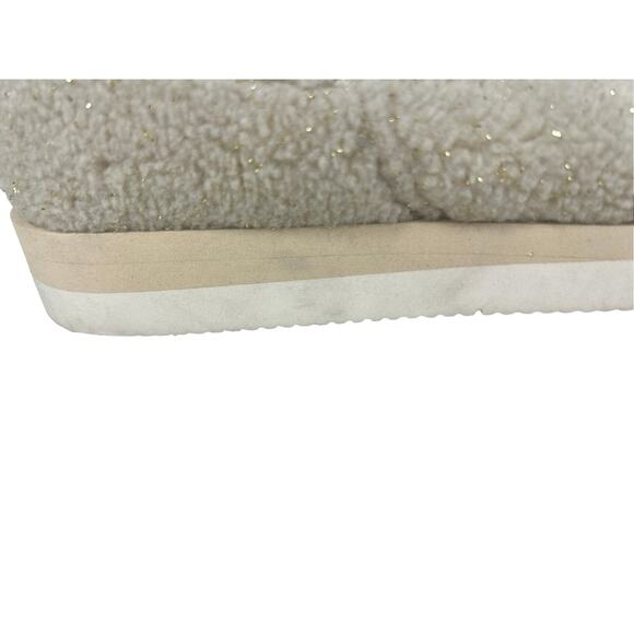 P448 Baby Lama Teddy Off White Vibram Sole Slip On Shoe Size 10 /EU 41 Slipper - Picture 5 of 10